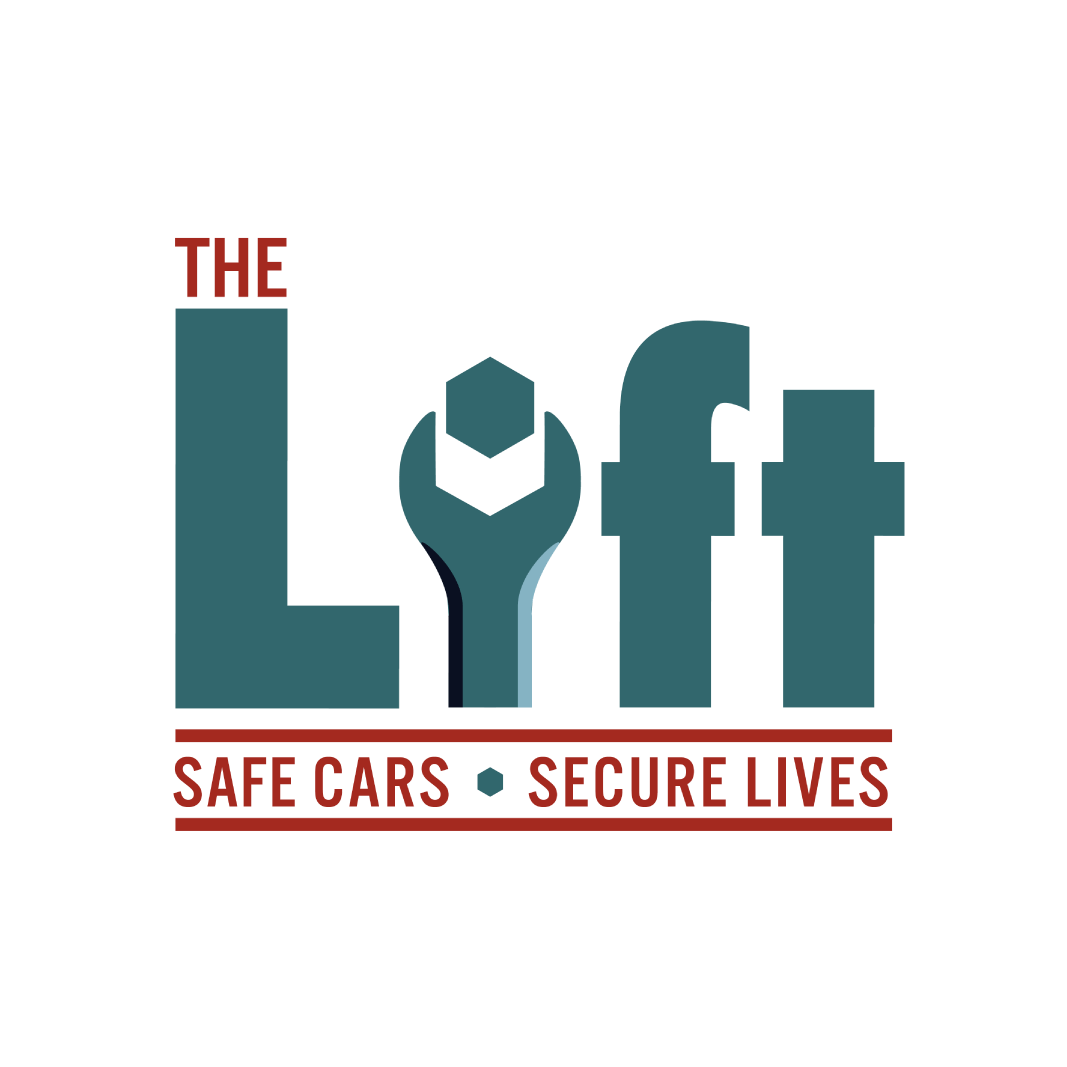 The Lift Garage logo with tagline safe cars secure lives.